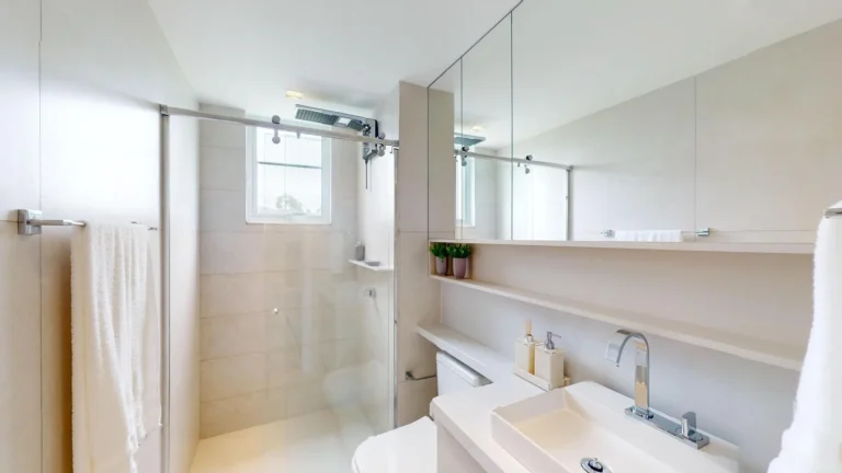 suíte do apartamento 2 quartos tipo no Alto da Alvorada
